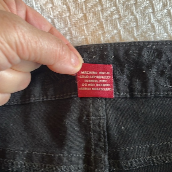 Black denim shorts - Picture 7 of 7